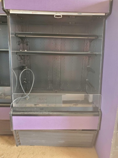 Oasis purple display cooler and shade