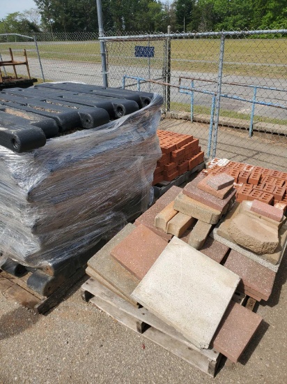 4 pallets of edging bricks and stones