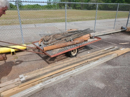Trailer hoses and wood