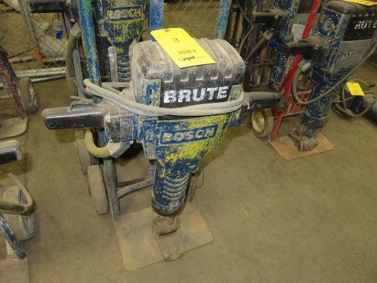 LOT: Bosch Brute Demolition Hammer w/Cart