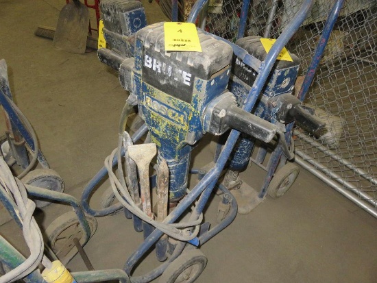 LOT: Bosch Brute Demolition Hammer w/Cart