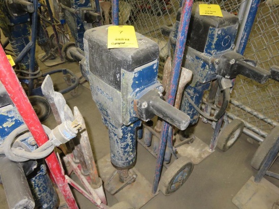 LOT: Bosch Brute Demolition Hammer w/Cart