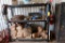 LOT: Shelving & Contents including Sand, Oxy/Acetylene Hose, Bags, Misc.