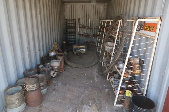 LOT: Contents of Conex Box including Hose, Hose Fittings