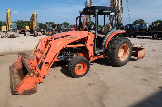 Kubota Tractor with Accessories including Kubota LA854 Front End Loader, Scraper/Ripper (SYS #115)