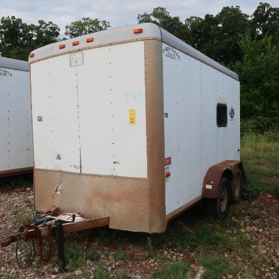 2009 Cargo Craft Tandem-Axle Doghouse Trailer Model Expedition 7122, VIN 4D6EB12209C020676 (#T10)