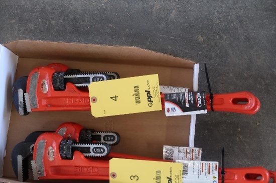 LOT: (2) 24 in. Ridgid Pipe Wrenches (new)