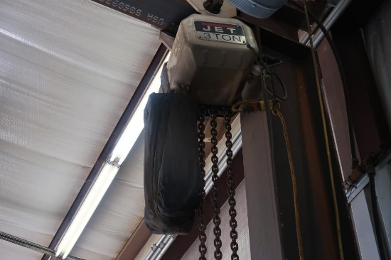 Jet 3 Ton 3-Part Electric Chain Hoist with Trolley