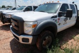 2011 Ford Crew Cab Flatbed Roustabout Truck Model F-550, VIN 1FD0W5HT0BEA55737, 6.7L V8 Diesel,