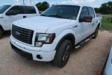 2011 Ford 4-Door Crew Cab 4x4 Pick-up Truck Model F-150 FX4, VIN 1FTFW1EF2BKD40690, 5.0L V8,