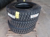 LOT: (3) Goodyear 12R22.5 Tires (new)