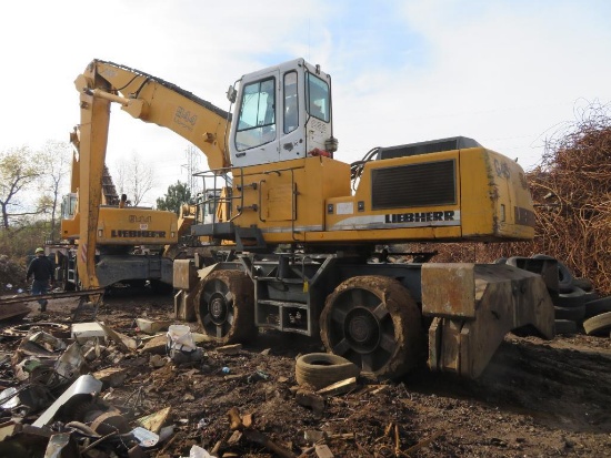 Liebherr Hydraulic Rubber Tire Mobile Material Handler Model Litronic A944B HD, S/N