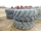 LOT: (4) Tractor Tires with Rims