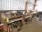 40 in. x 172 in. x 1 in. Steel Work Bench, Shelving Unit with Contents of Assorted Parts & Tools