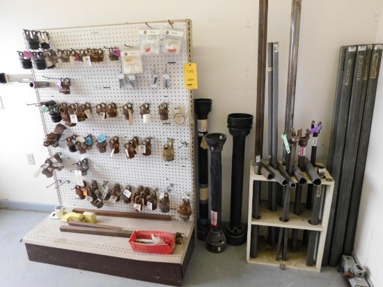 LOT: Assorted Yokes, Shafts & Safety Covers