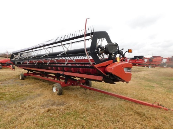 LOT: Case-IH Platform Header Model 2020 35 N76 BK, S/N CBJ041363, with 35 ft. Bean Head Reel, on