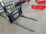 LOT: Construction Attachments Xtreme Duty Fork Rack & 48 in. Forks
