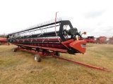 LOT: Case-IH Platform Header Model 2020 35 N76 BK, S/N CBJ041363, with 35 ft. Bean Head Reel, on