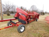 LOT: Case-IH Corn Head Model 2208 30 N80 DE, S/N CBJ024962, 8-Row 30 in. Spacing, on Unverferth HT30