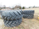 LOT: (4) Tractor Tires with Rims