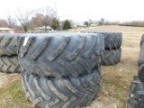 LOT: (4) Tractor Tires with Rims