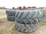 LOT: (4) Tractor Tires with Rims