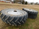 LOT: (4) Tractor Tires with Rims