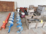 LOT: Assorted Tow Bars, Augers, Hydraulic Cylinders, Repairable Gas Motors, etc.