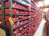 LOT: (1) Row of Steel Shelving (both sides) with Contents of Hardware, Bushings, Pulleys, Sprockets,