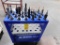 LOT: Rolling Tool Cart with (23) Pieces Cat 40 Tool Holders