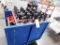 LOT: Rolling Tool Cart with (26) Pieces Cat 50 Tool Holders