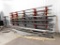 LOT: 19 ft. Wide x 8 ft. High Single-Side Welded Cantilever Rack with Contents of Pipe