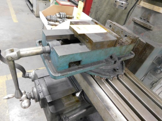 8 in. Machine Vise on Swivel Plate