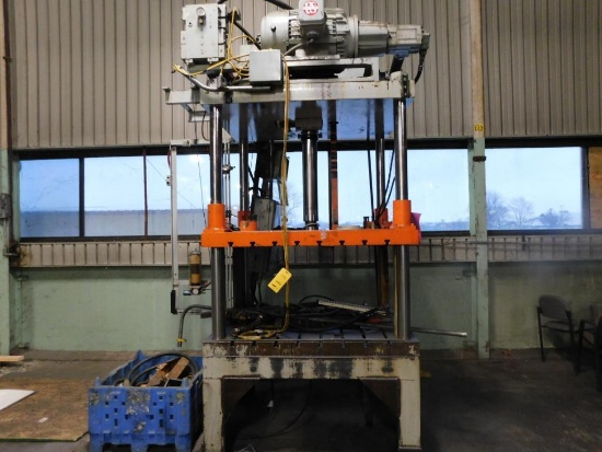 Metal Mechanics 50 Ton Hydraulic Trim Press, S/N 21305 (1997), 63 in. x 42-1/2 in. Bed, 26 in.