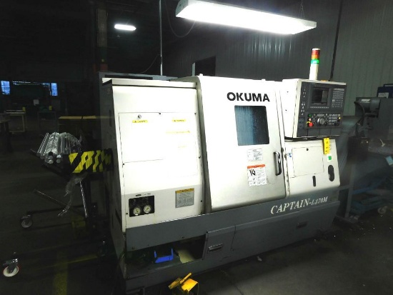 LOT: Okuma CNC Turning Center Model Captain-L370 M, S/N 112746 (2004), 10 in. Chuck, 22 in. Max.