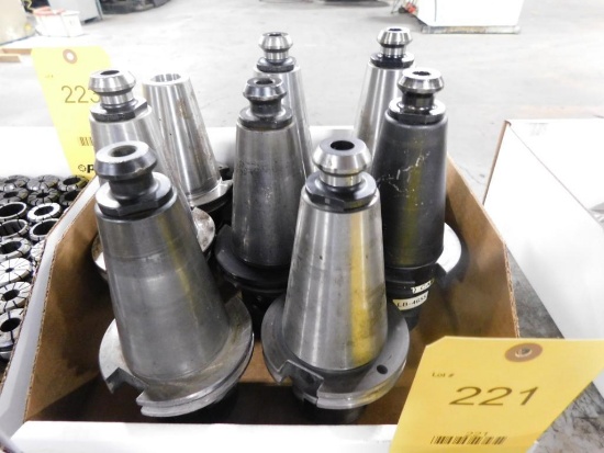 LOT: (8) Pieces Cat 50 Tool Holders