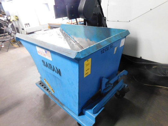 1/2 cu. yd. Rolling Self Dumping Chip Hopper (empty)