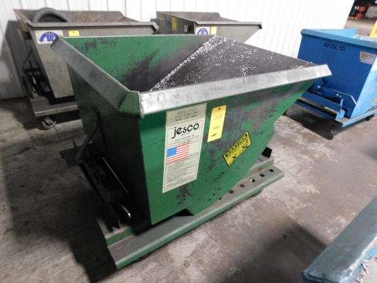 1/2 cu. yd. Rolling Self Dumping Chip Hopper (empty)