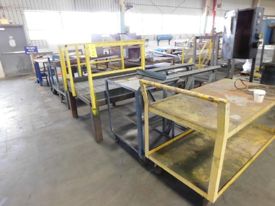 LOT: Assorted Work Benches & Machinery Platforms