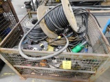LOT: Wire Basket with Contents of Assorted Wire