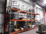 LOT: (2) Sections 12 ft. x 16 ft. x 42 in. 3-Tier Pallet Rack, with Wire Decking (no contents)