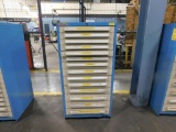 LOT: Lyon 14-Drawer Tooling Cabinet with Contents of Valves, Solenoids, O-Rings