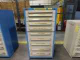 LOT: Lyon 10-Drawer Tooling Cabinet with Contents of Door Hardware