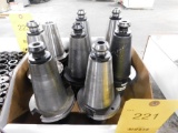 LOT: (8) Pieces Cat 50 Tool Holders