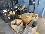 LOT: (4) Collapsible Plastic Totes & (2) Pallets with Contents of Balancers, Manipulators & Electric