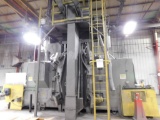 LOT: Pangborn 8-Wheel Shot Blast Machine (2006), Mesh Belt Conveyor, 40 in. x 45 in. Opening, 25 HP,