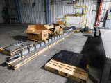 LOT: Spare Parts for BCP Shot Blast Line including Auger, (2) 20 HP Motors, (3) Sew Eurodrives, Mesh