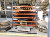 LOT: (1) Section 12 ft. Wide x 14 ft. High x 42 in. Deep 6-Tier Pallet Rack with Contents of Steel