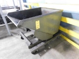 1/2 cu. yd. Rolling Self Dumping Chip Hopper (empty)