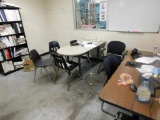 LOT: Contents of (2) Maintenance Offices including Desk, (2) Tables, (3) File Cabinets, Bookcases,